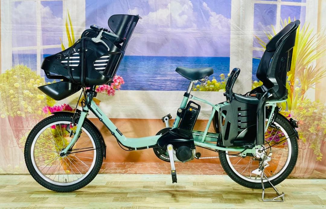 パナソニックギュット⭐️12AH！子供乗せ電動アシスト自転車Y2362