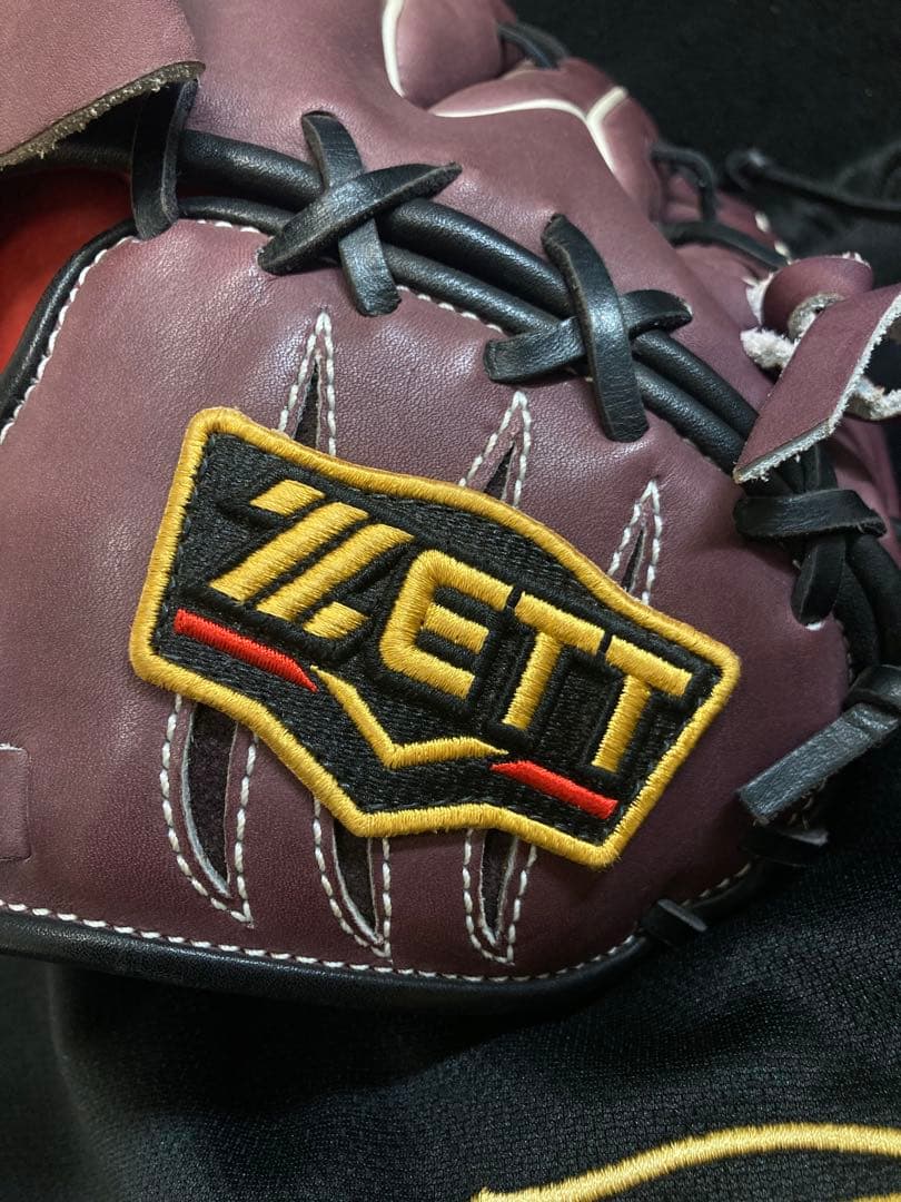 ZETT PROSTATUS 硬式 野球 グローブ プロステ ゼット 紫 左利き