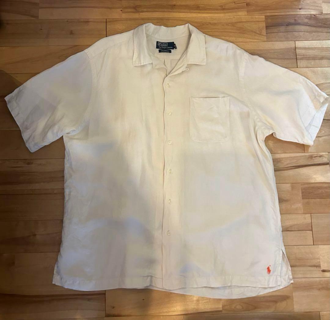 ポロラルフローレン polo caldwell 半袖 シャツ XL ホワイト
