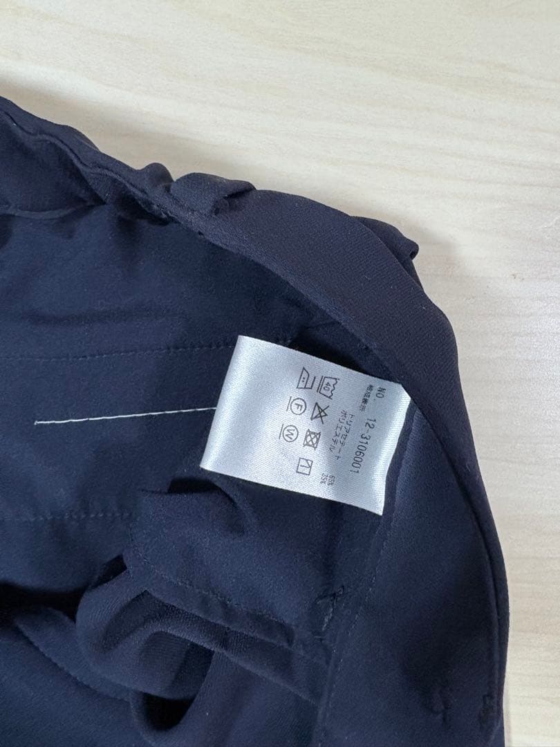 極美品✨ PLST トリアセブランド ノーカラー セットアップ 紺 S 2023