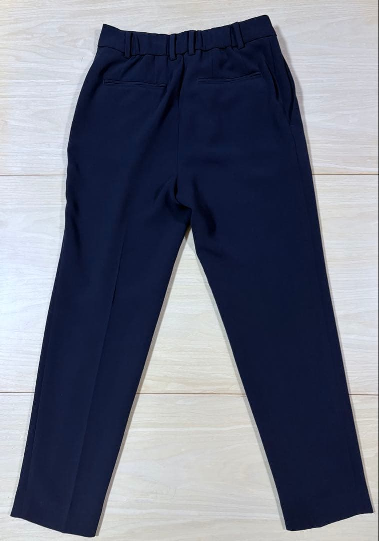 極美品✨ PLST トリアセブランド ノーカラー セットアップ 紺 S 2023