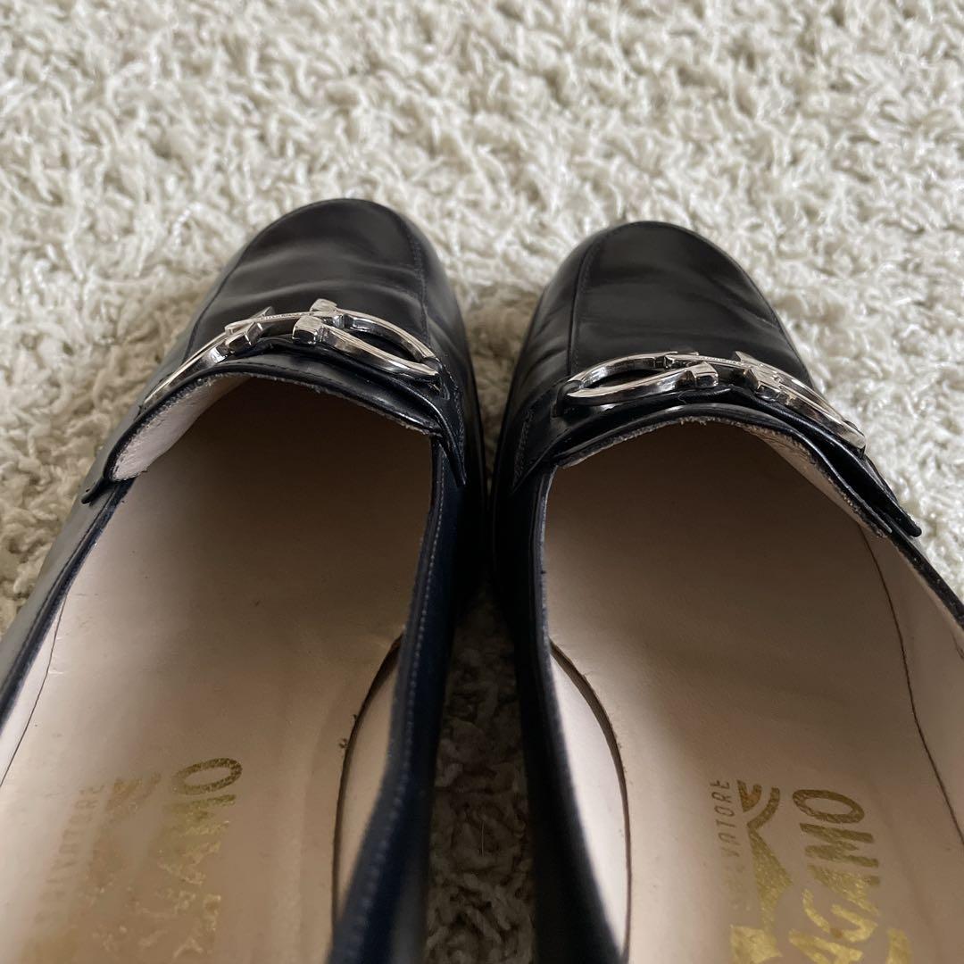 Ferragamo フェラガモ レザー パンプス　ローファー型 ガンチーニ