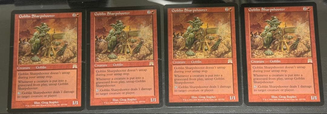 ゴブリンの名手/ Goblin Sharpshooter ONS 英4枚