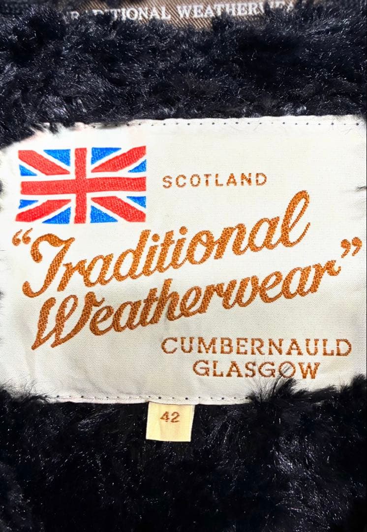 美品 希少 XL トラディショナルウェザーウェア キルティングコート ボア