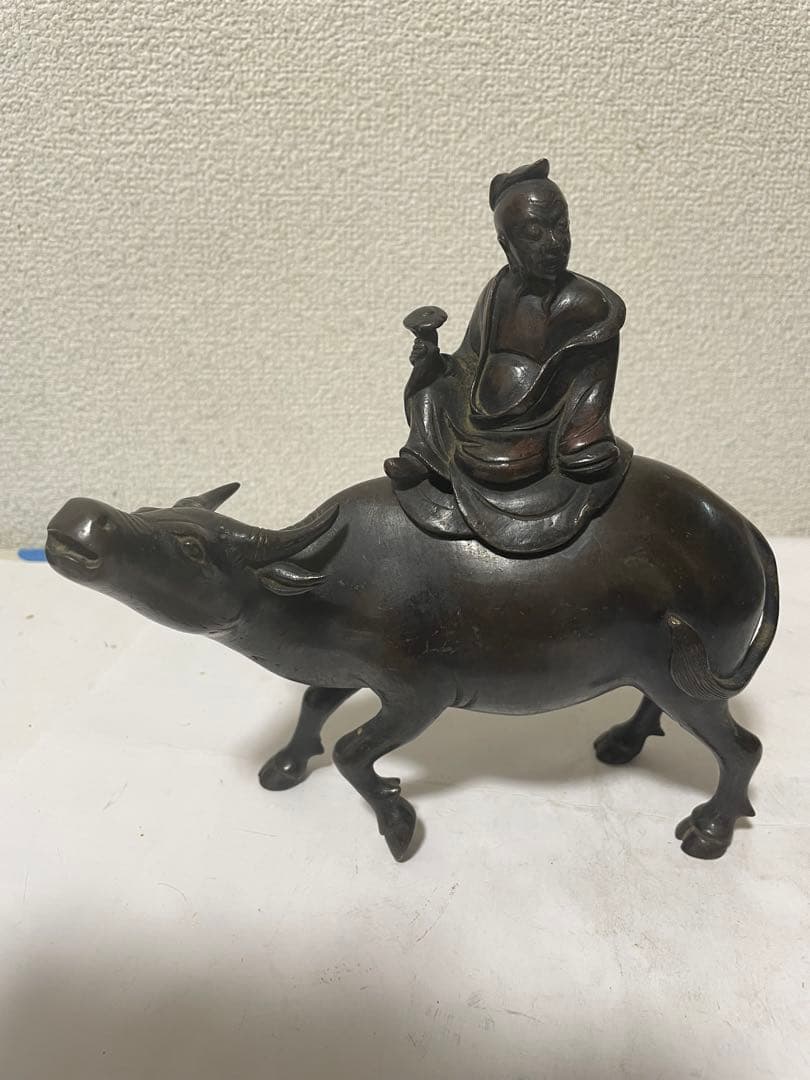 古銅香炉　寿老人　アンティーク　古道具　置物