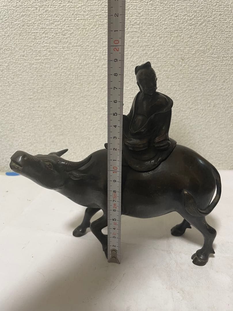 古銅香炉　寿老人　アンティーク　古道具　置物