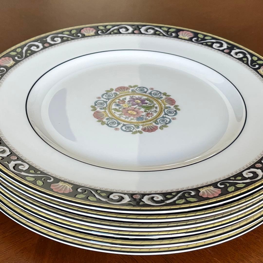 【黒壺美品】ウェッジウッド★ラニーミード★豪華なディナー皿 4枚