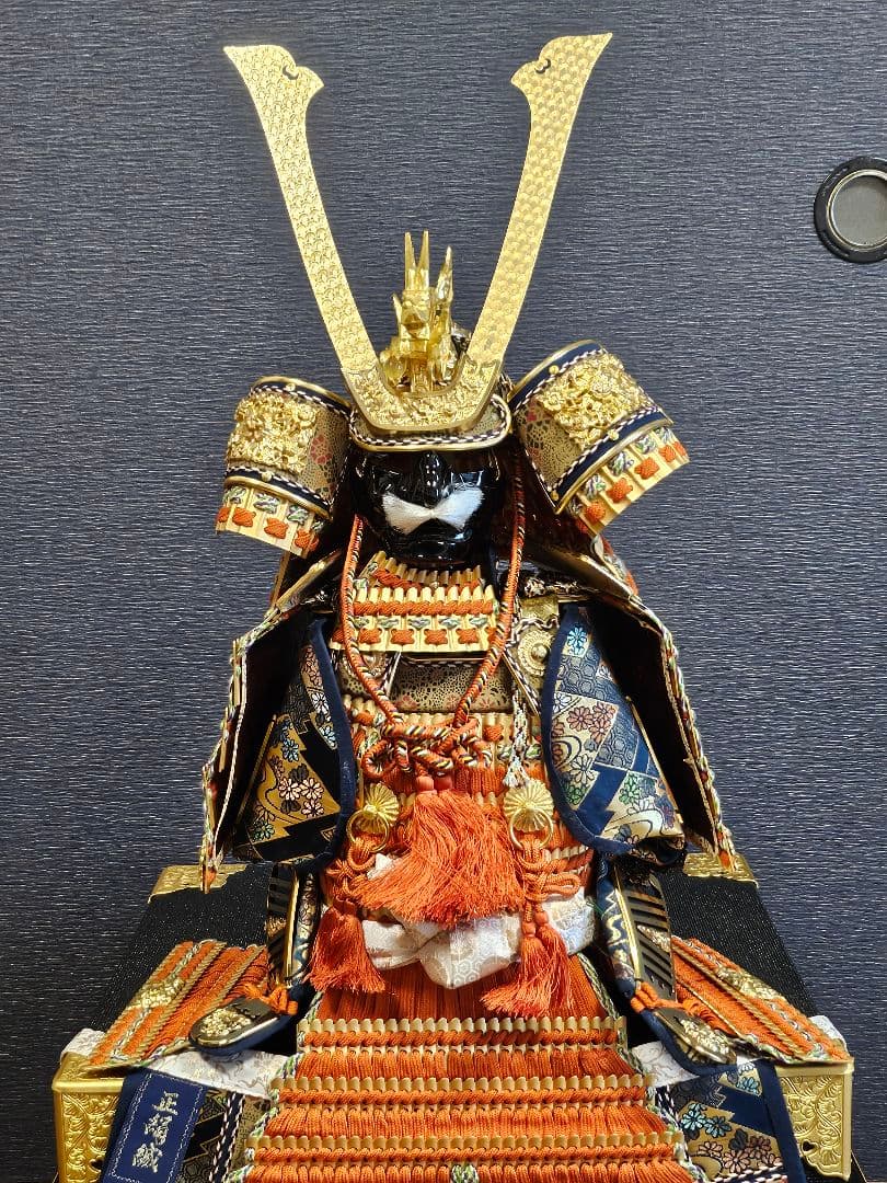 《新春セール》京甲冑 平安将弦 伝統的な武士の甲冑 収納箱付き