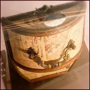 プリザーブドフラワーオルゴール　フラワーボックス　星に願いを