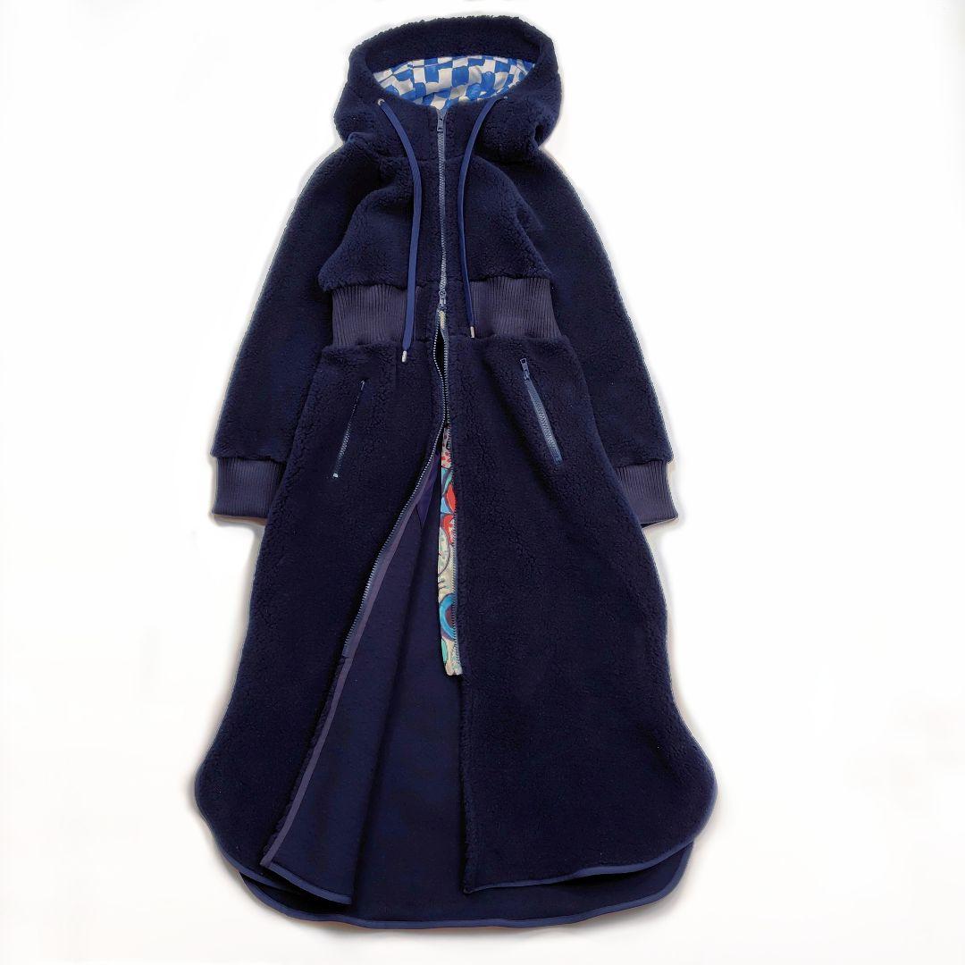 希少 ツモリチサト × ヘリーハンセン TCファイバーパイルコート 2 濃紺