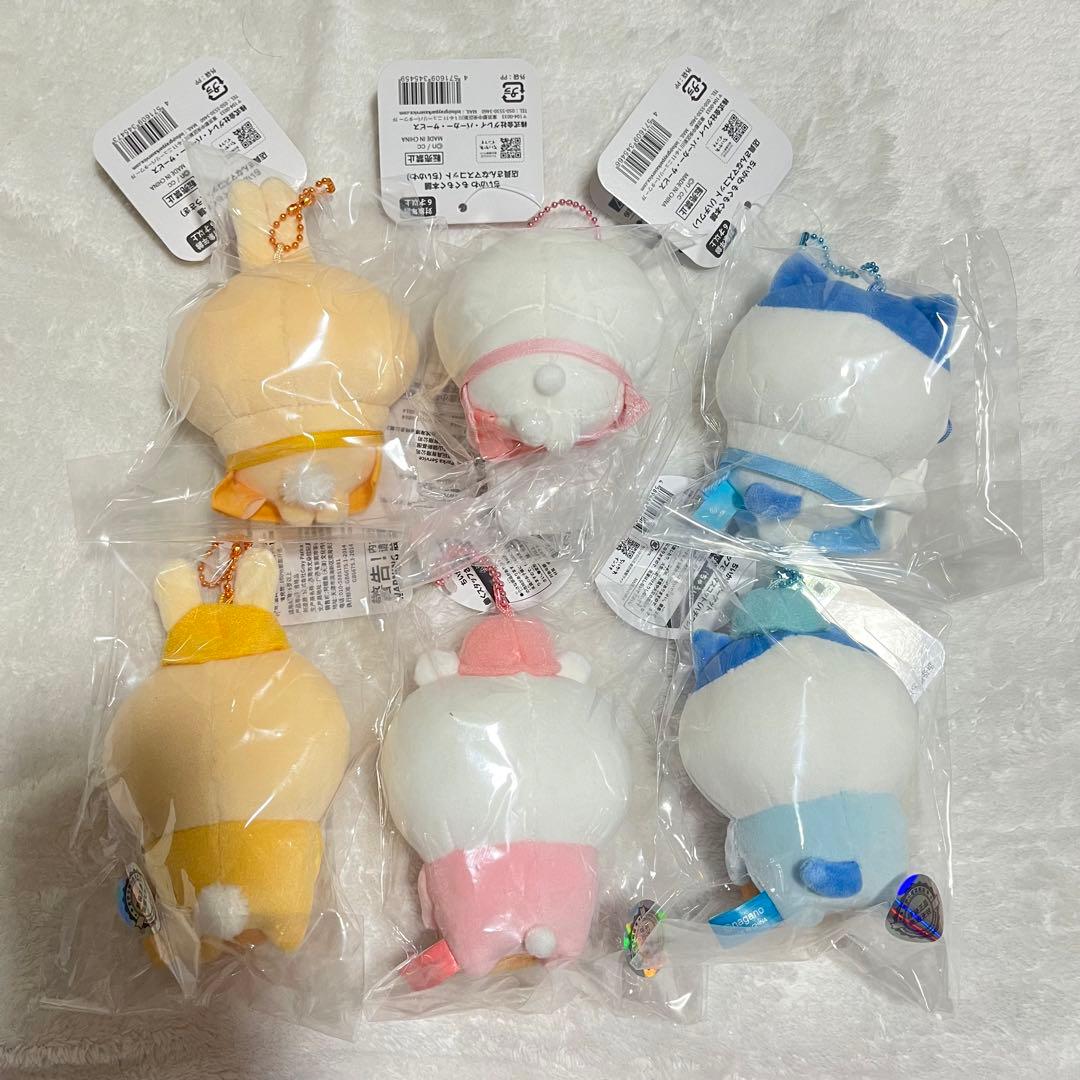 ちいかわ　マーケット 働くスタッフさんマスコット　ハチワレ　うさぎ　6点セット