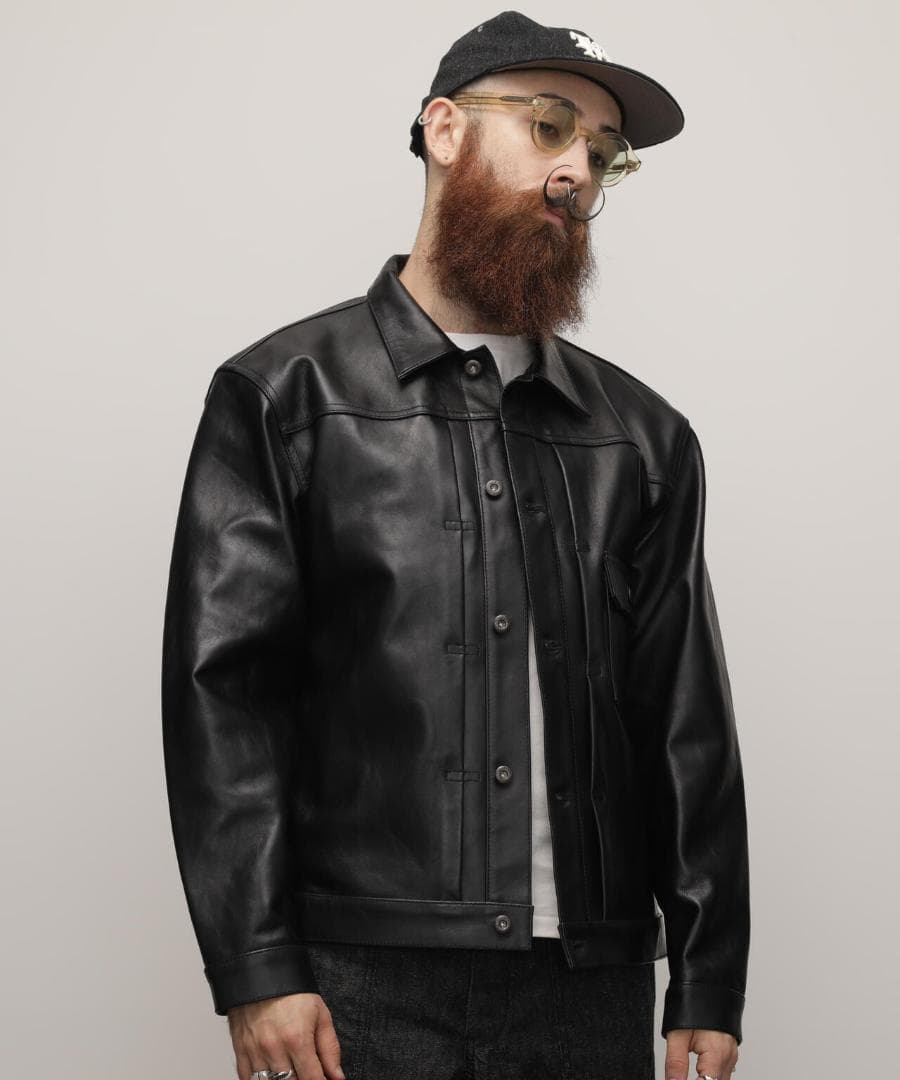 Schott ショット シープレザー 1st トラッカージャケット Mサイズ
