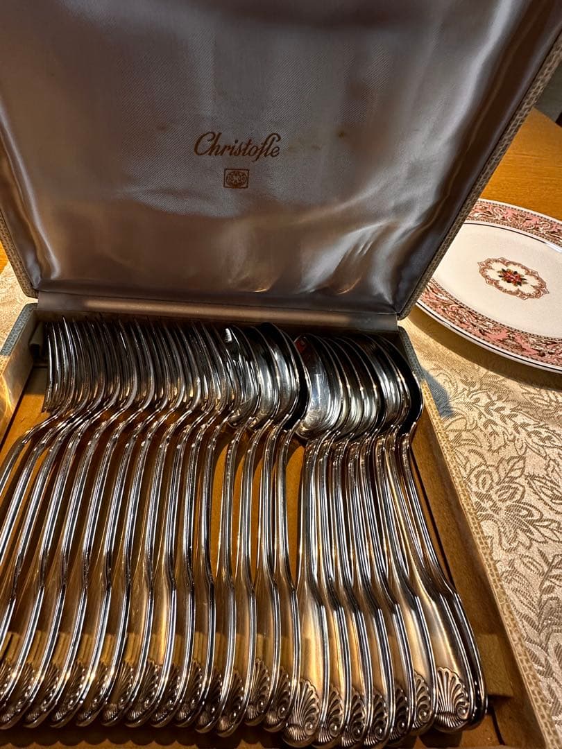 クリストフル ヴァンドーム　カトラリー24本セット 箱付　アンティーク