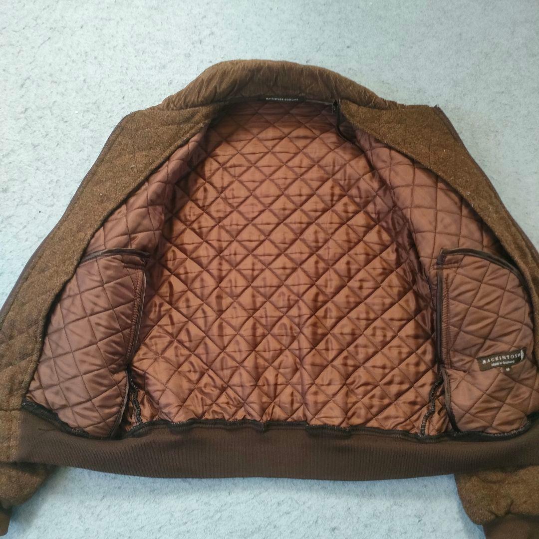 MACKINTOSH ツイード スイングトップ キルティング ブラウン