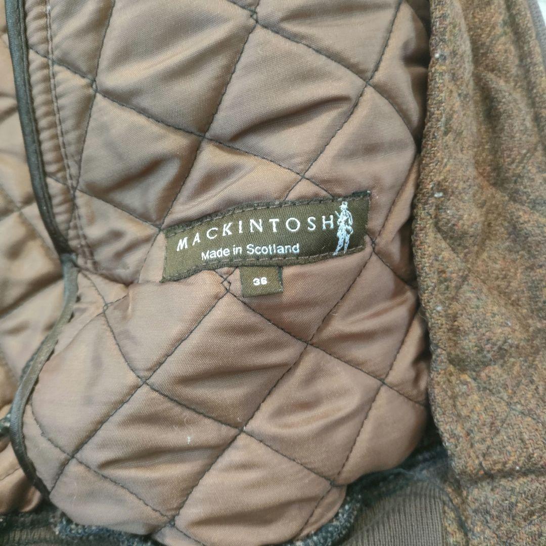 MACKINTOSH ツイード スイングトップ キルティング ブラウン