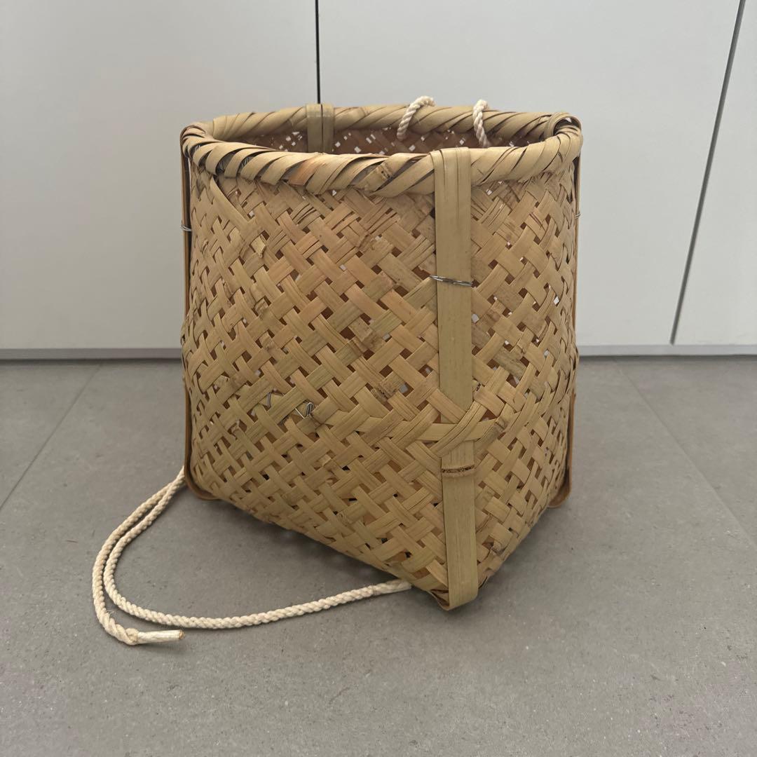 竹籠　腰籠　収穫籠