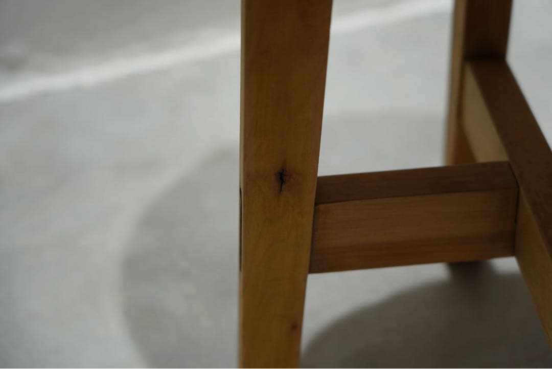 Japanese vintage stool　昭和中期　丸スツール　椅子　張替済