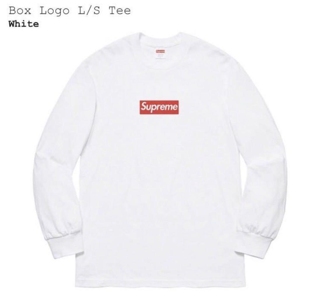 本物　オンライン購入Supreme Box Logo L/S Tee 納品書原本