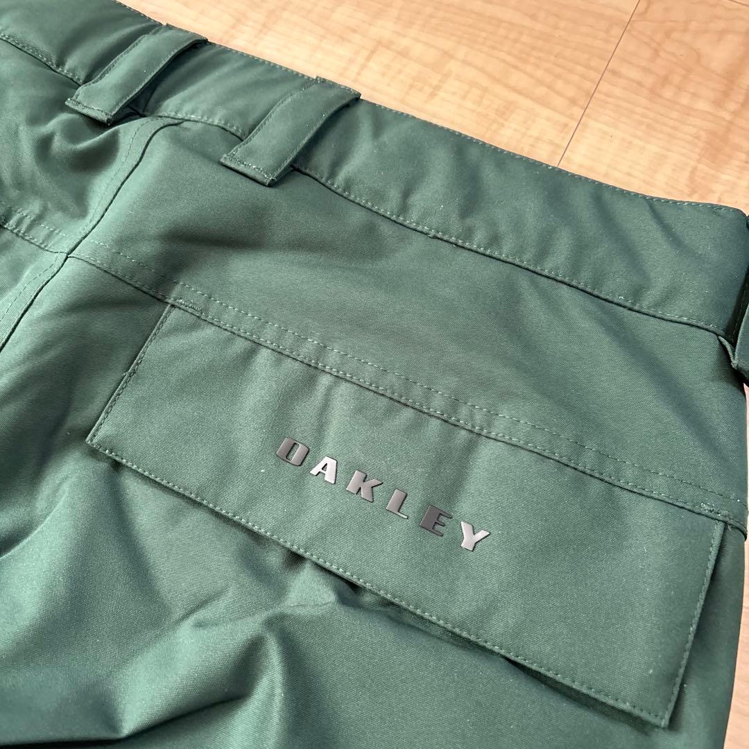 新品　オークリー　メンズ　スノーボードパンツ　グリーン　撥水　日本XLサイズ