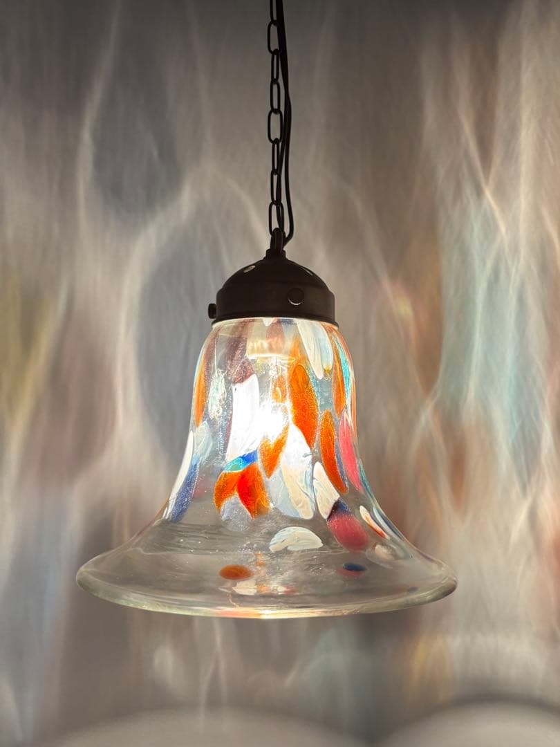 ステンドグラスペンダントライト　ひっかけシーリングランプ