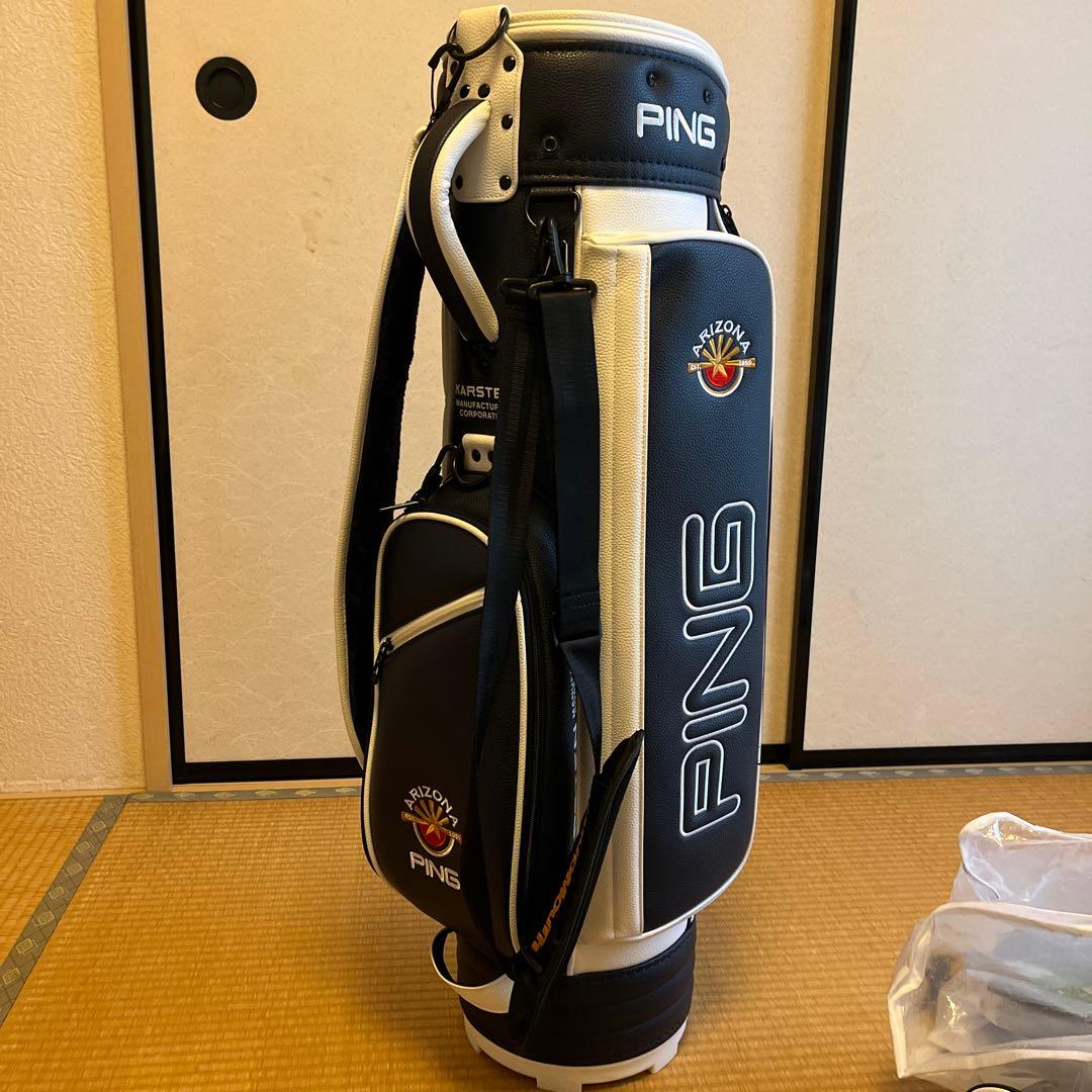 PING キャディバッグ 黒/白 Arizonaロゴ