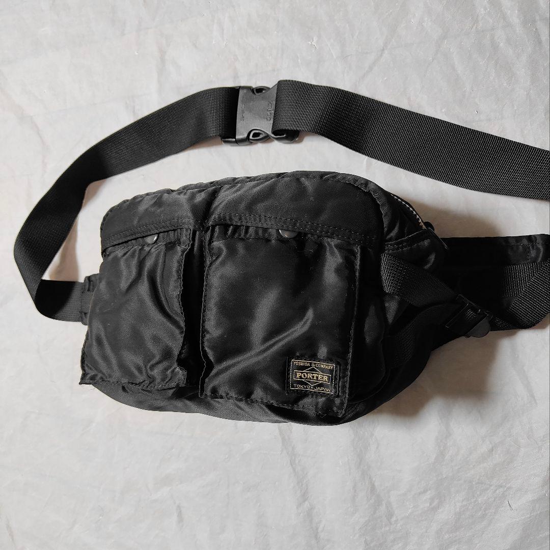 ポーター ウエストバッグ ボディバッグ タンカー 黒　PORTER　TANKAR