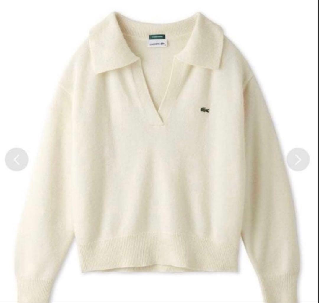 SNIDEL LACOSTE スキッパーニットプルオーバー