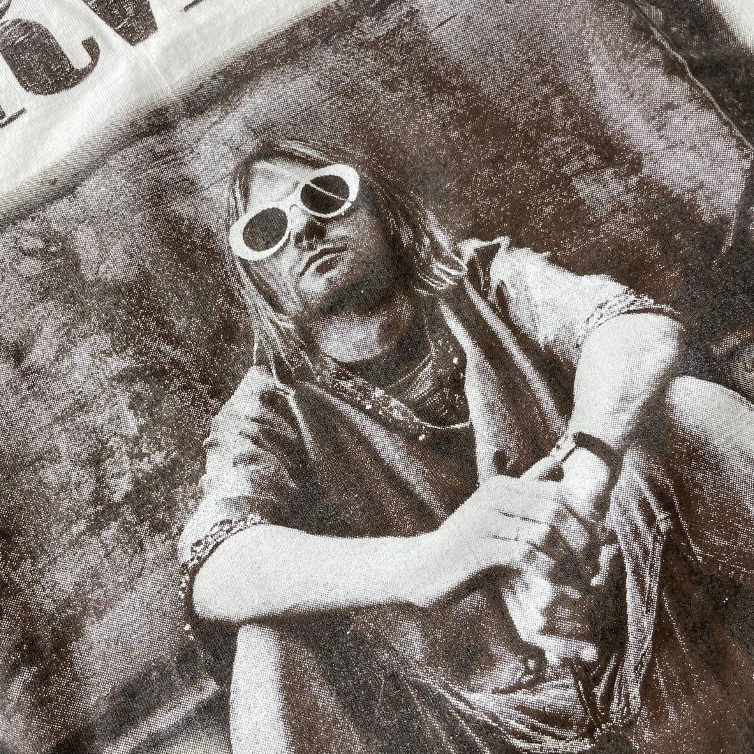 NIRVANA ニルヴァーナ カートコバーン L/S Tシャツ XL 長袖 白