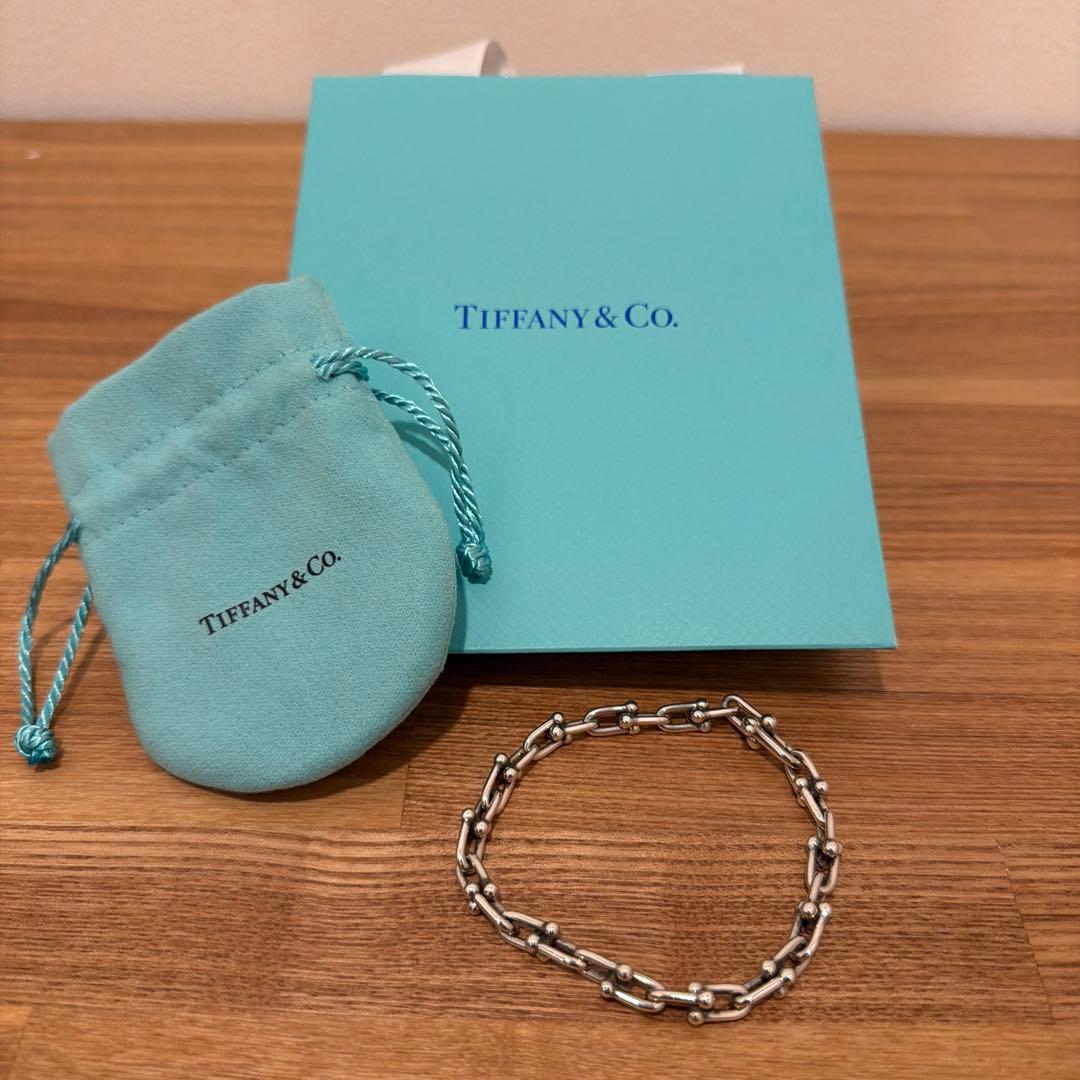 Tiffany & Co. ハードウェアシルバーリンクブレスレット　当日発送可