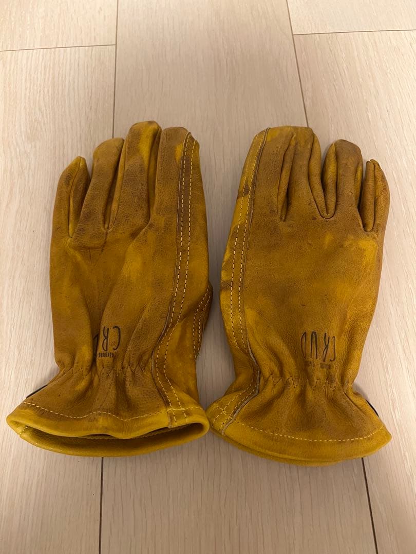 CRUDレザーグローブ　クルード　ブッシュクラフト　キャンプ