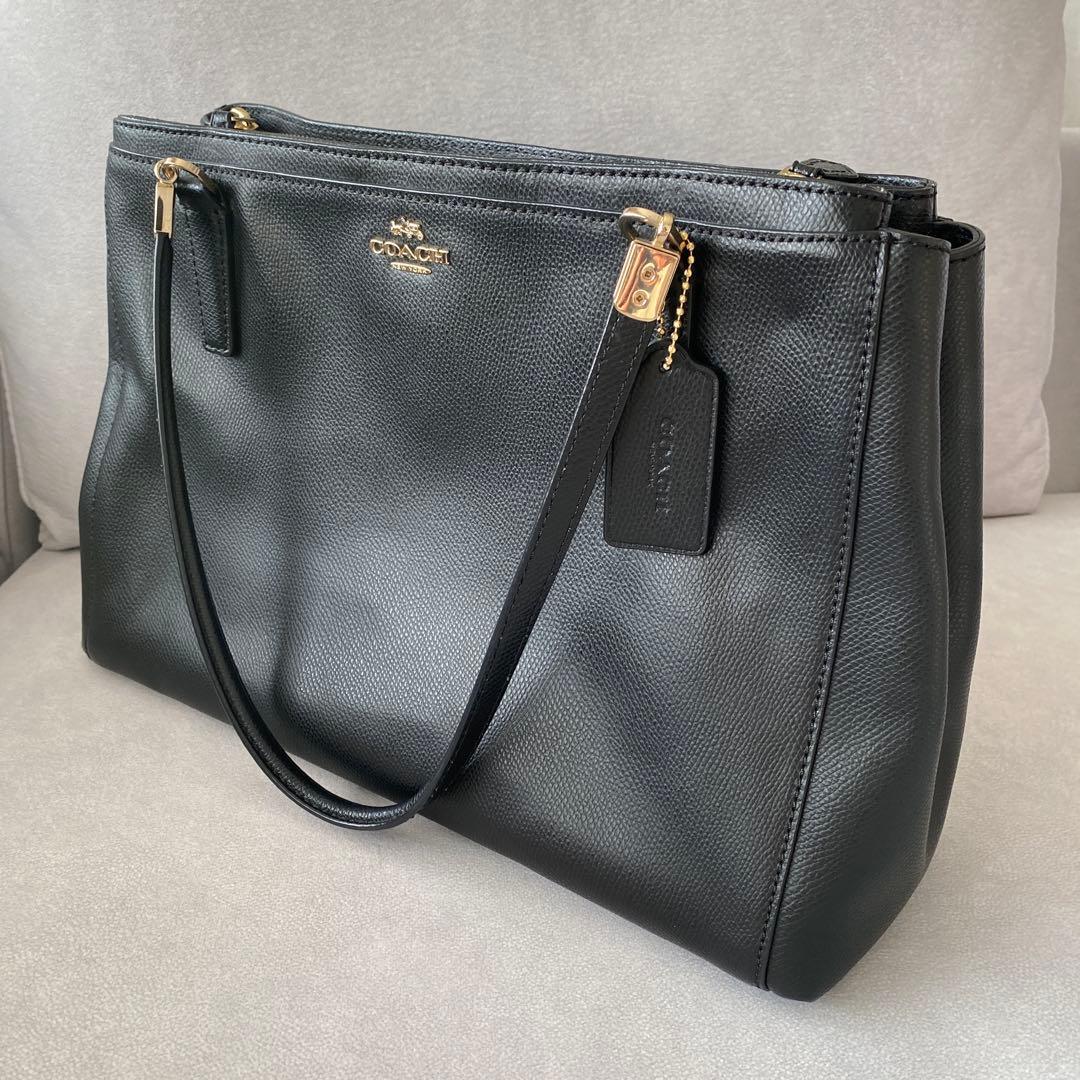 美品　COACH コーチ トートバッグ ブラック ビジネス　お仕事