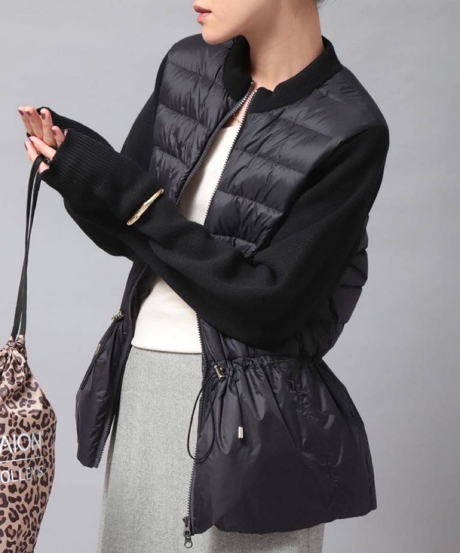 NOLLEY'S タイオン別注ニットコンビダウンジャケット