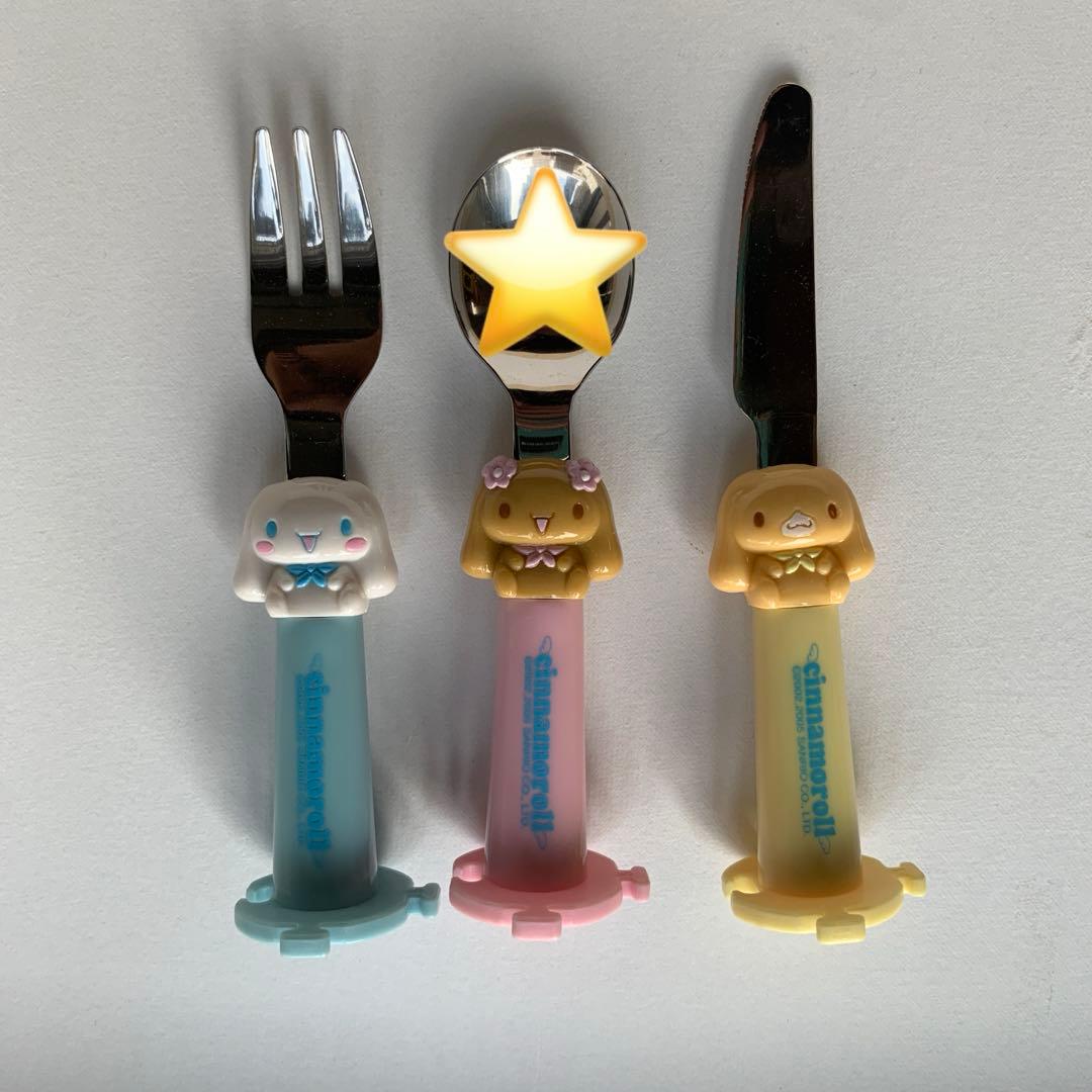 激レア！未使用　サンリオ　シナモロール　カトラリーギフトセット　モカ　カプチーノ
