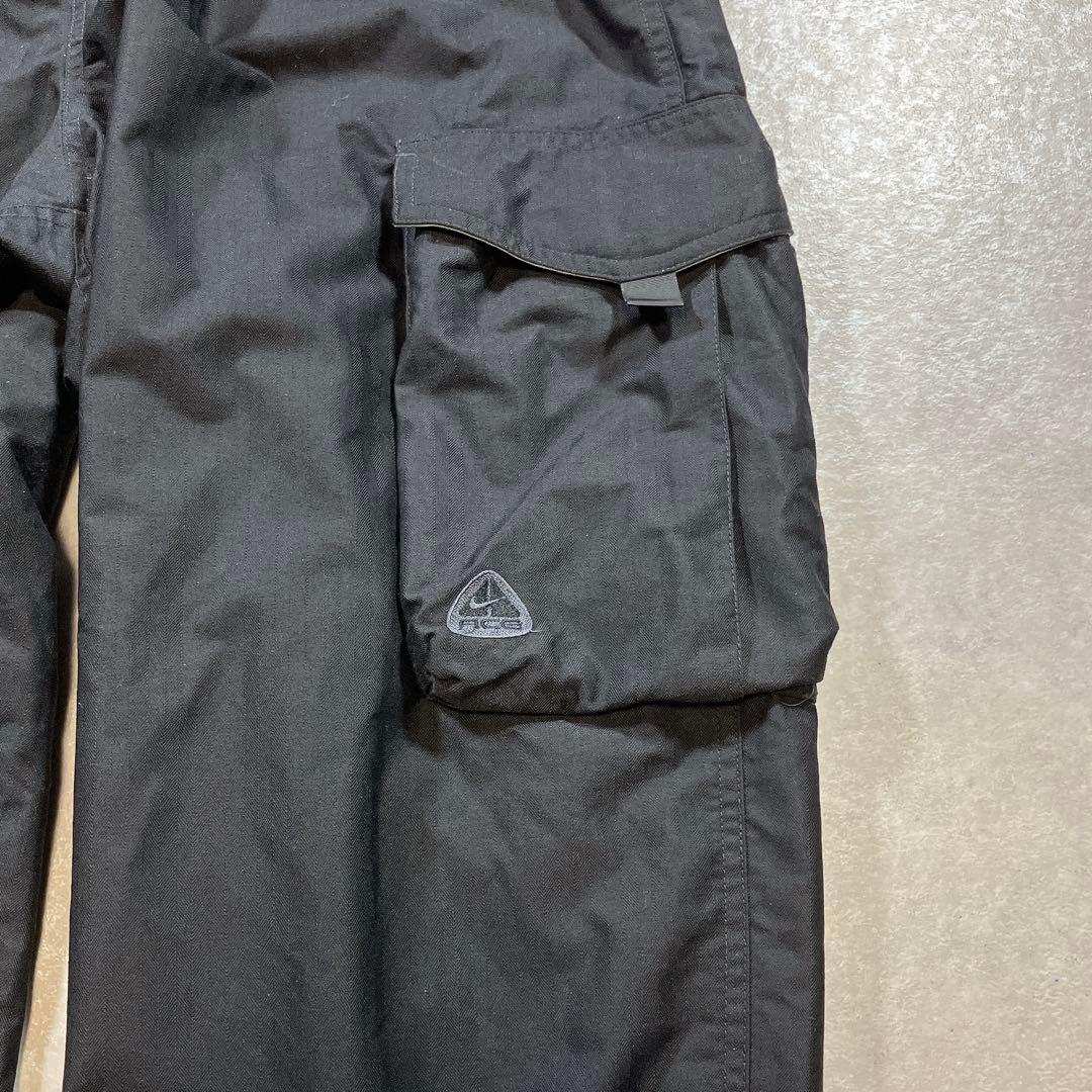 90s 00s NIKE ACG 極太ナイロンパンツ テック スキー ブラック
