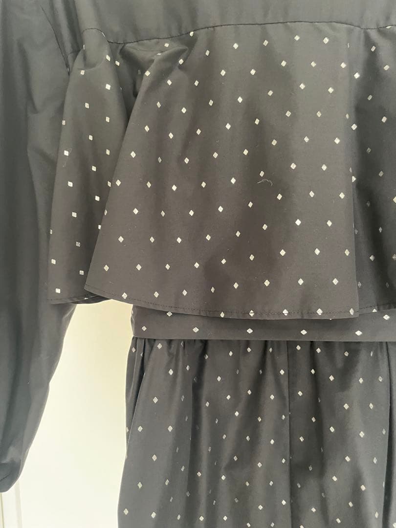 【美品】グレースコンチネンタル 箔ドットシャツワンピース