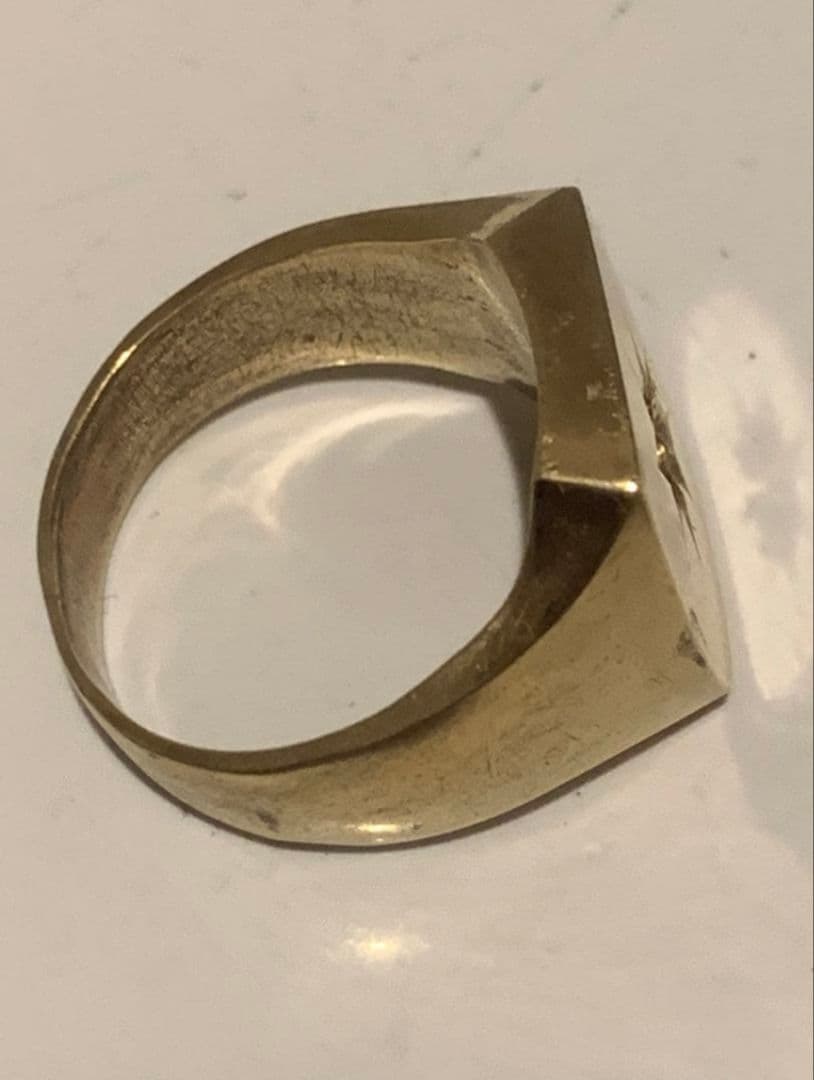 印台リング　刻印アリ　※石取れアリ