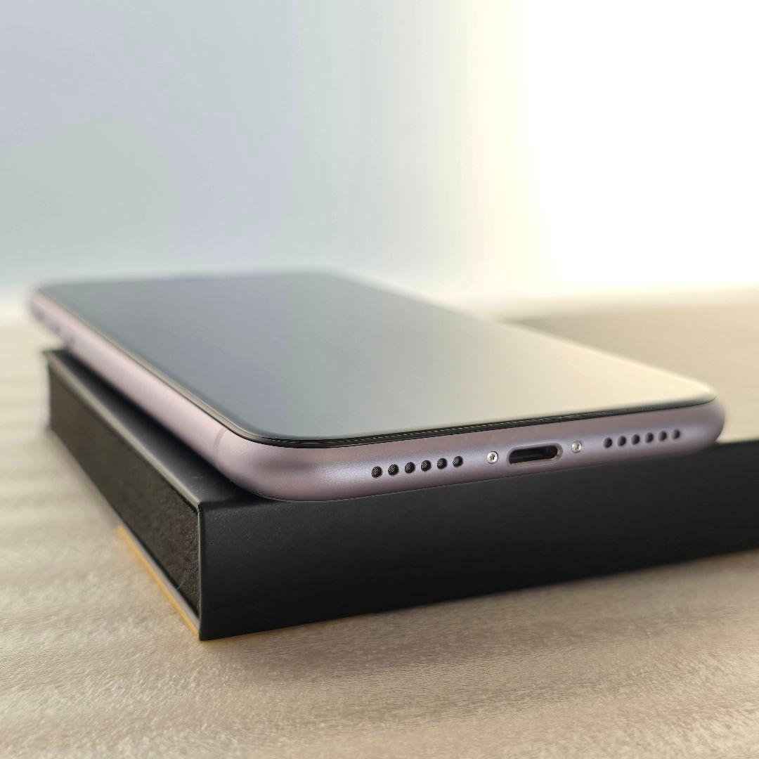 【バッテリ100%】iPhone 11 64GB パープル SIMフリー 極美品