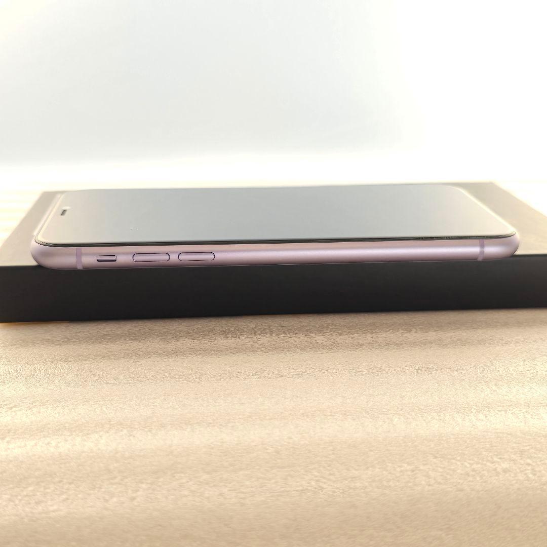 【バッテリ100%】iPhone 11 64GB パープル SIMフリー 極美品