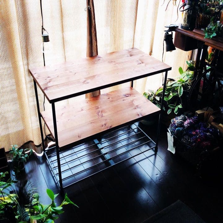 アイアンシェルフ   ラック　アイアン家具　男前　インダストリアル　モダン