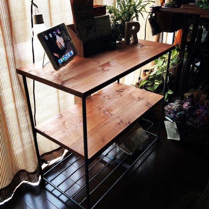 アイアンシェルフ   ラック　アイアン家具　男前　インダストリアル　モダン