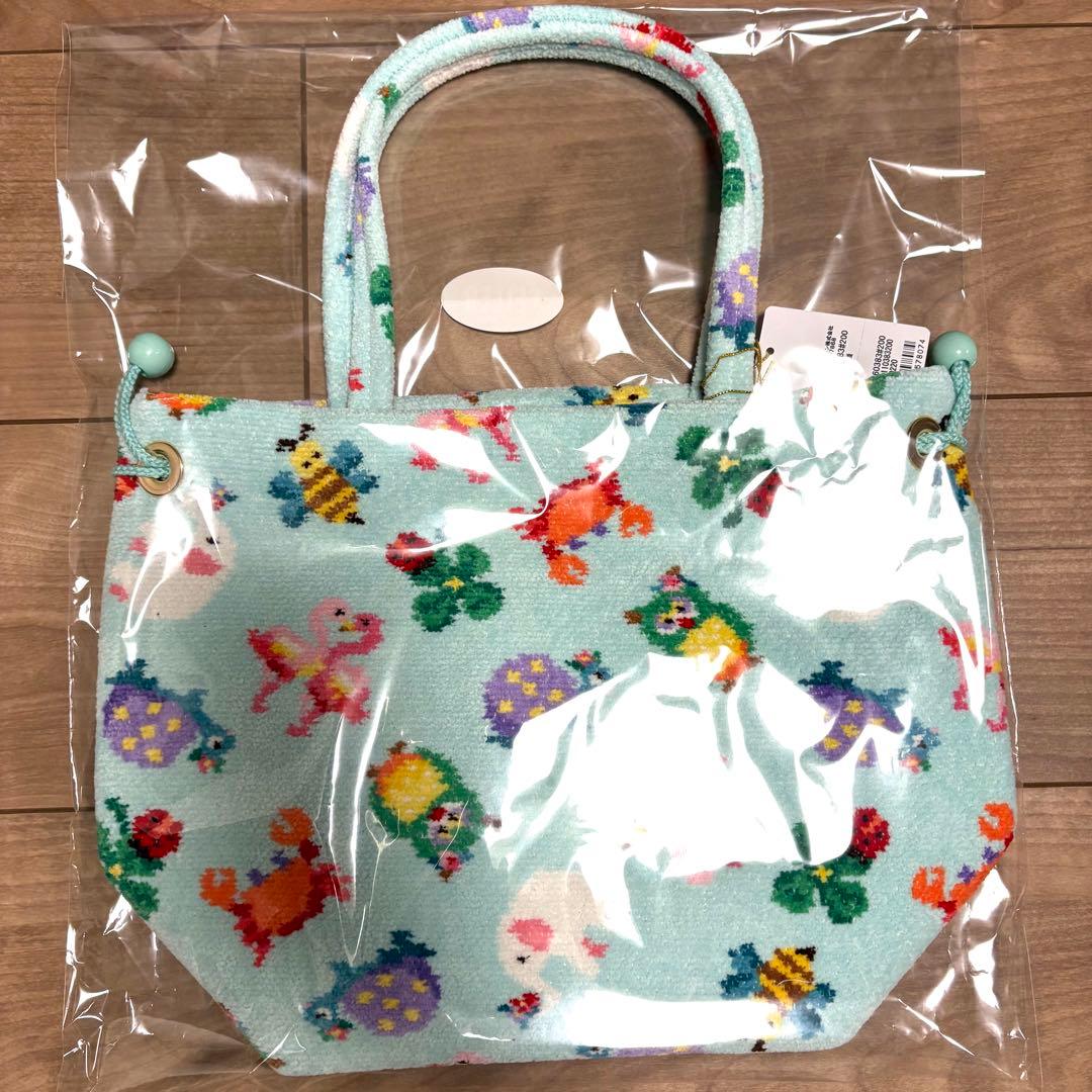 フェイラー 巾着バッグ☆神崎恵さんコラボ☆ファンキーフォーチュン・ペールグリーン