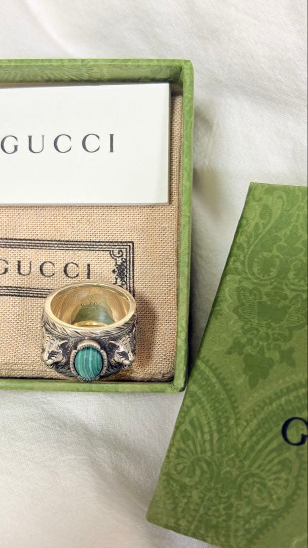 GUCCI タイガーヘッド　シルバーリング19号