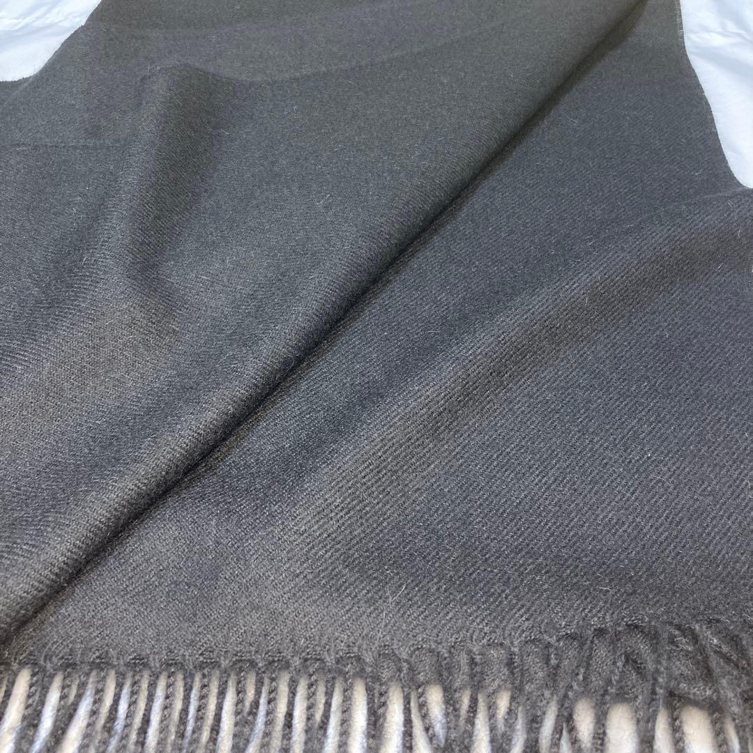 極美品 イノウエブラザーズ アダムエロペ別注 大判 ブラッシュドスカーフ