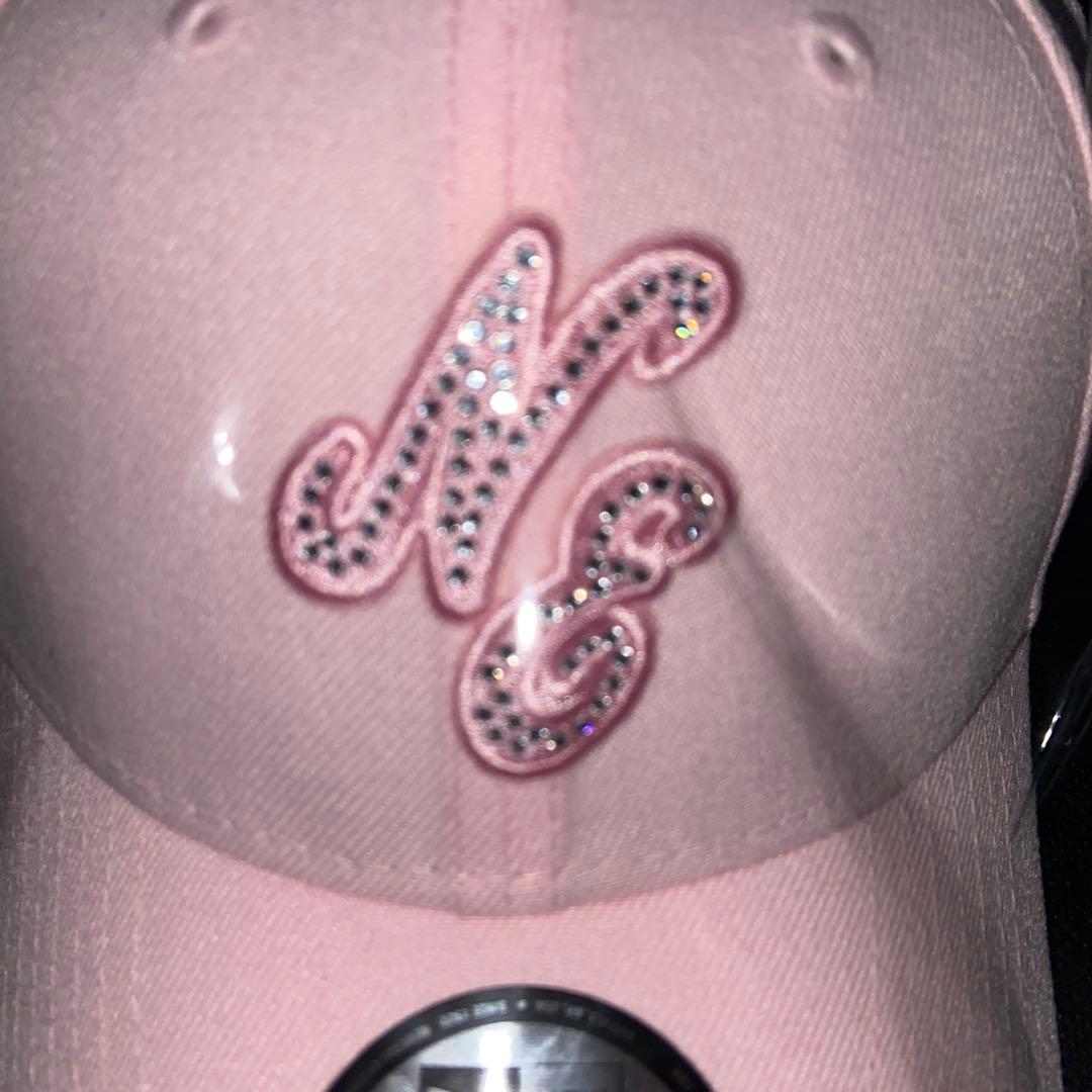 ニューエラ　9FORTYRHINESTONE クラッシックロゴ　ピンク