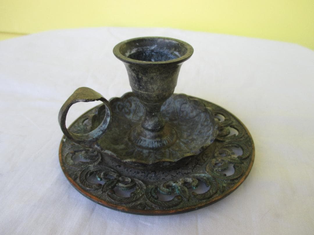 ★アンティーク　フランス　ブロカント　キャンドルホルダーセット　燭台