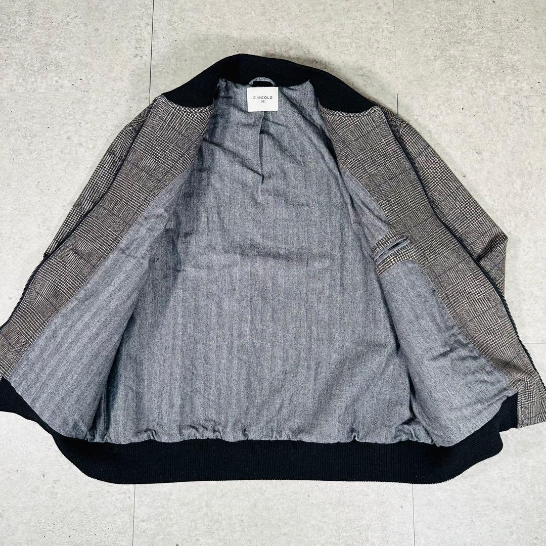 美品 CIRCOLO 1901 チェック柄 フルジップ ブルゾン ジャケット