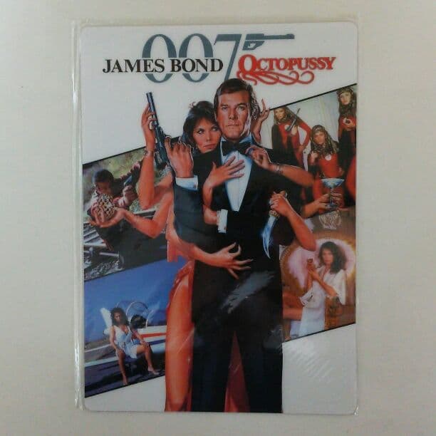 「００７オクトパシー」Ｂ５サイズ・プラ製下敷き（新品・当時モノ）