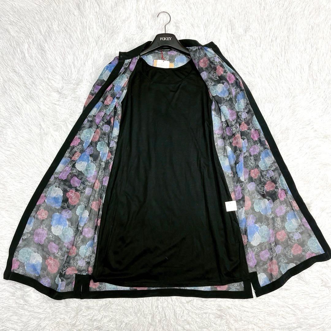 新品タグ付★VIVIENNE TAM★花柄 フラワー シャツワンピース 透け感