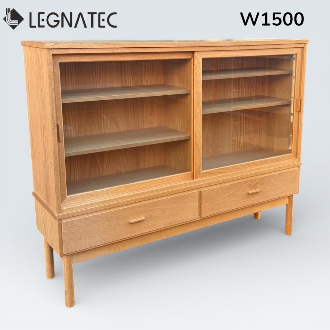 【最終価格】レグナテック 天然木 キャビネット 飾り棚 サイドボード 幅150