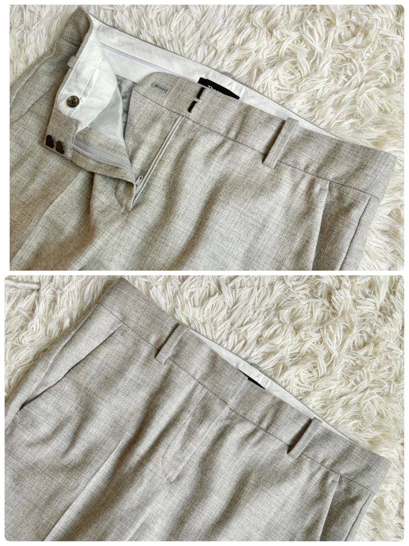 極美品♡セオリー セットアップ ノーカラー パンツ 2/M ライトグレー 近年物